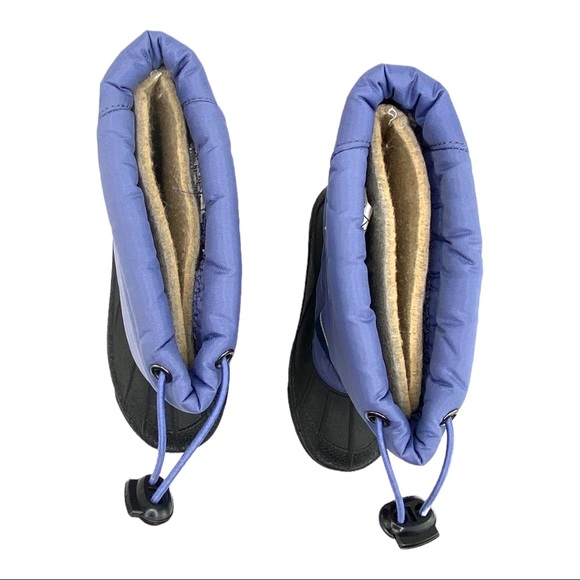 Sorel Children's Unisex Snow Chariot Boots Sz 12 Lilac Purple & Black EUC - Picture 8 of 8